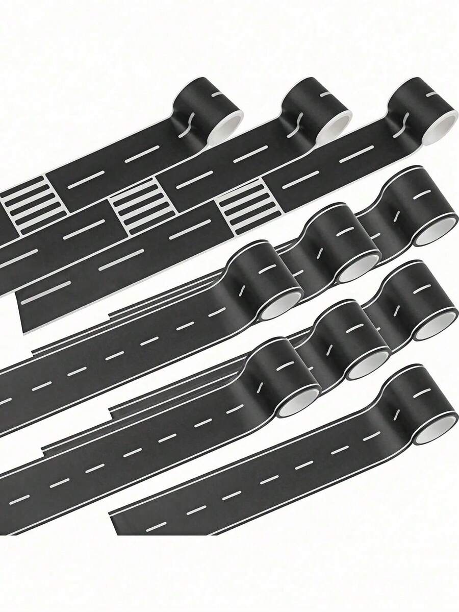 Băng keo đường đua màu đen, Đường đua xe tuyệt vời cho tiệc tùng, trang trí tiệc đua xe (1 cuộn, dài 16,4 feet x 1,97 inch) - Nhiều màu - Xem 1