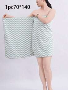 SHEIN Basic living 1/3/8pcs Coral Fleece Super Fine Fiber Bathroom Towel/Bath Towel, Soft And Absorbent Striped Washcloth Or Bath Towel For Home, Bathroom, Pool, Beach Back To School For Beauty Salon Home Bathroom