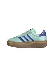 Adidas Gazelle Bold 女士运动鞋 透明薄荷绿/亮蓝色/金色金属色 JI2702 - 薄荷綠/亮藍/金金屬 - 查看 5