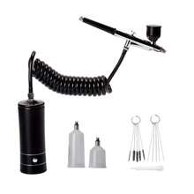 Oxygen Injector Airbrush With Compressor Portable Cordless Air Brush For Model Cake Makeup Paint Air Spray Gun - Multicolor - View 3