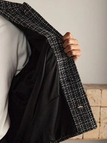 SWAVVY Men's Fashionable Long Sleeve Overcoat, Autumn/Winter - Light Grey - View 8