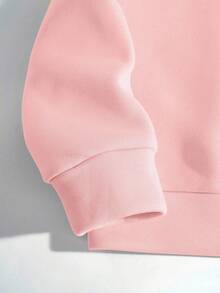 女士彩色舒适圣诞运动衫，圆领长袖圣诞树图案上衣，圣诞礼物 - 淺粉色 - 查看 7