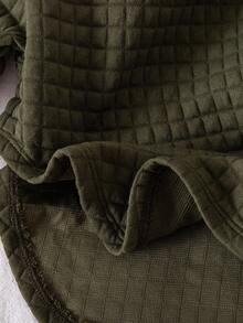 女婴绿色休闲针织卫衣裤套装 绿色套装 绿色婴儿服装 婴儿休闲套装 婴儿套装 秋冬季圣诞节女婴服装 女婴保暖套装 婴儿休闲套装 婴儿套装 秋冬季 - 軍綠色 - 查看 9