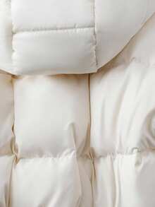 Franclia Women's Detachable Fur Collar Long Sleeve Padded Coat