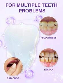 Slow Sunday Purple Teeth Whitening Pen, Get Rid Of Smoke Stains, Coffee Stains, Tea Stains, Keep Your Mouth Clean And White