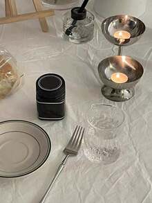 Cirelle 1 pieza Plato de postre, taza alta para helado de acero inoxidable, tazón para té de la tarde, pudín, taza de postre, platos lindos, candelabro, útiles escolares, regalo de Navidad - Plateado - Ver 11