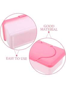 SHEIN 1 szt. Pudełko do przechowywania chusteczek nawilżanych Duża pojemność Przenośne Zamykane etui Odporne na wilgoć Pyłoszczelne Materiał PP Do łazienki Salon Komoda Samochód Biuro Organizacja gospodarstwa domowego Niezbędne - Wielokolorowe - Zobacz 9