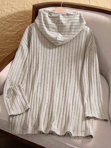 Rusticease 大码女式秋冬乡村休闲长袖纯色卫衣，秋冬外出，2025新款，连帽上衣，简约时尚，适合日常穿着，圣诞节，新年，舒适透气 - 杏色 - 查看 2