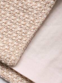 Livesso Women's Pleated Skirt Elegant 2 Pieces Set - Khaki - View 3