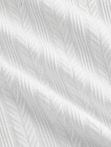 SHEIN MOD Women's White Lace Trim Jacquard Textured Bow Decor Camisole