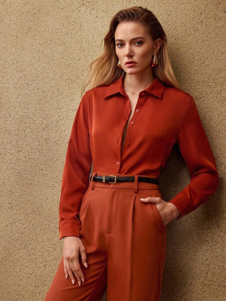 FALL WINTER PRESS CREASE SUIT PANTS
