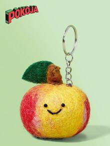 POKOJA LAND Handmade Fruit Felt Keychain Adorable Fruit Bag Charm - Multicolor - View 3