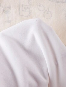 SHEIN 两件套女童卫衣半裙套装，优雅蝴蝶结、亮片和串珠装饰，秋冬女童上衣半裙套装，秋冬优雅女童半裙套装，秋冬少女水晶花呢服装 - 白色 - 查看 8