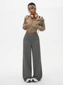 Dewbera Pantaloni sportivi casual ampi da donna, adatti per attività all'aperto e corsa