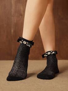 MOTF PREMIUM WOMEN CREW SOCKS - Black - View 4