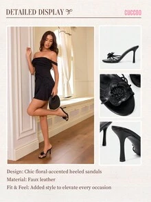 CUCCOO CHICEST 女士时尚百搭高跟凉鞋 夏季毕业高跟鞋 舞会高跟鞋 度假鞋 夏季促销 优雅凉鞋 圣诞节 秋季 新年 假期