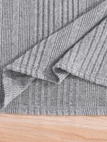 SHEIN 3 件套儿童/青少年男童舒适百搭拉绒高领长袖 T 恤套装，黑色、白色、灰色，适合上学、外出、秋季服装、秋冬 - 彩色 - 查看 3