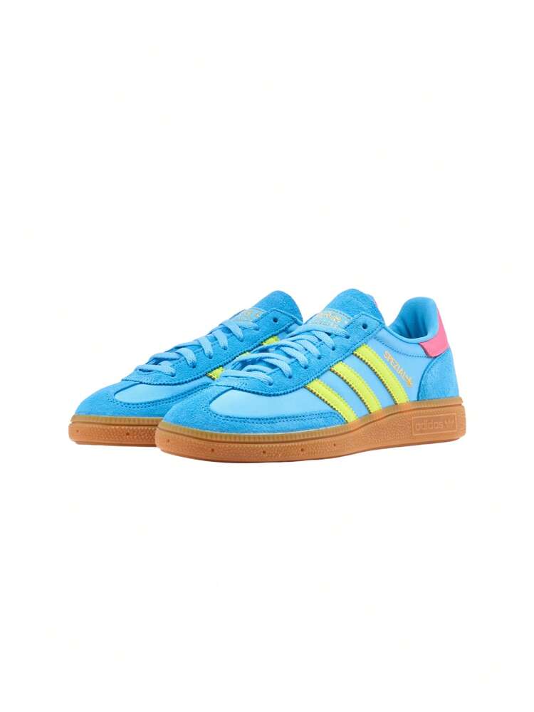 Adidas Handball Spezial 女士休闲运动鞋 蓝色 JH5658 - 天空之光/太陽黃/亮粉 - 查看 2