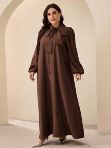 Al Najma Plus Size Women's Turkish Maxi Dress & Arabic Traditional Abaya