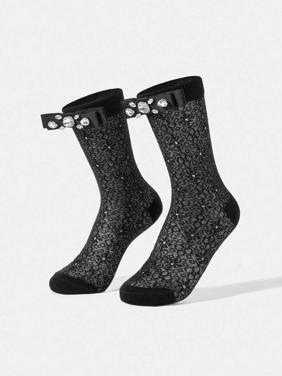 MOTF PREMIUM WOMEN CREW SOCKS - Black - View 1