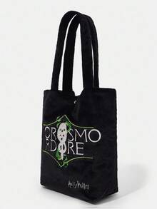 HARRY POTTER X SHEIN Bolso de mano para mujer - Negro - Ver 4