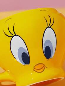 LOONEY TUNES X SHEIN 380ml Cartoon Design Ceramic Mug - Yellow - View 3