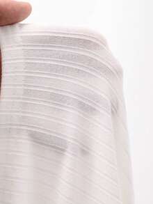 DAZY 女士休闲运动长袖半拉链套头T恤，春季 - 白色 - 查看 4