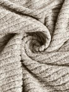 SHEIN Maternity Plus Size Solid Color Round Neck Long Sleeve Side Drawstring Ribbed Top Maternity Top Pregnancy Clothes Long Sleeve Top Pregnant Outfits