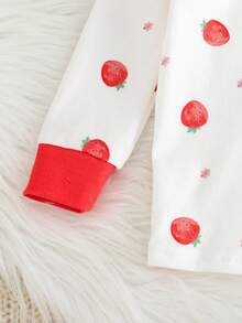 Cozy Pixies Set pigiama da 2 pezzi per bambina, con maglietta a maniche lunghe con collo a giro e stampa di orsetto cartoni animati, e pantaloni lunghi a vita elastica, in maglia morbida