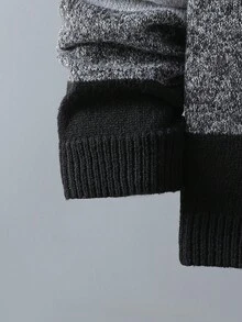 Teen Boy Striped Crew Neck Long Sleeve Casual Loose Knit Sweater, Autumn/Winter Mens Striped Sweater Crew Neck Sweater Colorblock Knitwear Long Sleeve Pullover Sweaters For Teen Boys Color Block Sweater Knit Sweater Sweater For Tweens Sweaters For Teen Boys Mens Sweaters Colorblock Sweater Knitted Sweater Long Sleeve Knit Knit Sweater 8 Years Old Boy Knitwear Sweaters For Teen Boys 8 Years Old Boy Sweater Knit Sweater Boy Knitwear Cable Knit Sweater Youth Sweaters Brown Sweater For Teen Boy 8 Years Old Boy Knitwear Sweater For Boys