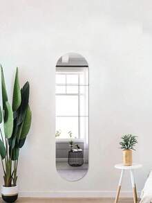 4 Pcs Shatterproof Full Length Acrylic Mirror - Unbreakable, Frameless Self-Adhesive, Acrylic Mirror Stickers Mirror Tile Set - Great For Bedrooms, Home Gyms And Closets - Easy To Install, Space-Saving Design, Wallpaper, Wallpaper Peel And Stick, Easy To Use, Not Easy To Damage Room Decor Home Decor Wall Decor Wall Stickers Wall Sticker Mirror Wall Wall Mirror Mirror For Room Bathroom Decor Living Room Decor - White - View 4