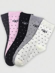 ROMWE Kawaii Women Crew Socks - Multicolor - View 5