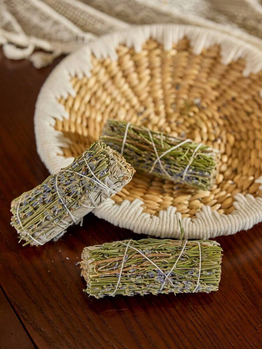 Cirelle Sage Incense Set For Cleansing Negative Energy, Home And Creating Happiness, Rosemary And Lavender Sage Incense Sticks And White Sage, 1/3 Packs, Hand-Bundled Rama Decoration Rama Gifts Birthday Graduation - Multicolor - View 1