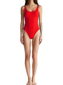 Calvin Klein Women's One-Piece Swimsuit Red - Red - View 3