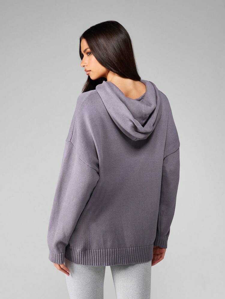 MISSGUIDED Maglione oversize con cappuccio e tasca centrale