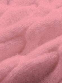 SHEIN Playful Pals فستان كنزة صوفية بناتي جديد عصري متعدد الاستخدامات بشريط ربطة عقدة الفراشة بلون سادة