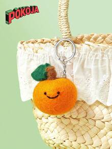 POKOJA LAND Handmade Fruit Felt Keychain Adorable Fruit Bag Charm - Multicolor - View 2
