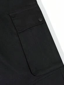 Manfinity Homme 男士成熟休闲工装裤，适合日常休闲穿着、周末出游、户外活动、旅行探险、朋友聚会等场合。这款工装裤是男士衣橱中不可或缺的百搭单品，也是送给男朋友或老公的绝佳礼物。 - 黑色 - 查看 5