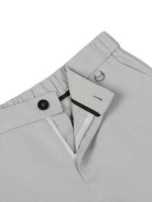 Manfinity Homme 男式纯色口袋直筒正装长裤