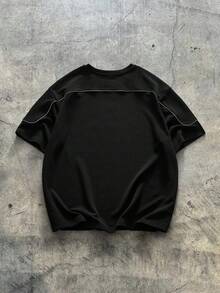 AXEPEAK Plus Size Men's Casual Versatile Short Sleeve T-Shirt, Summer