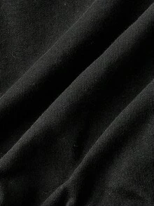 SHEIN MOD Women's Black Off-Shoulder 2 In 1 Sweatshirt Autumn Winter Clothes For Women - Black - View 3