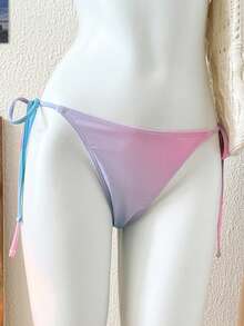 Swim Mod Bộ đồ bơi tam giác đính cườm họa tiết hoa ombre thêu mùa hè mới dành cho nữ, đồ bơi đi biển - Nhiều màu - Xem 6