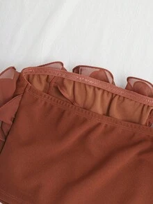 SHEIN Tall CURVE Top bandeau de unicolor sexy y de moda para mujer de talla grande