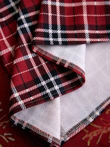 LanaWest 2 件圣诞套装 - 女式格子连衣裙和汗衫套装，冬季 - 彩色 - 查看 7