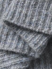 DAZY Oversized Slouchy Relaxed Fit Sweater For Women, Autumn/Winter - Grey - View 7