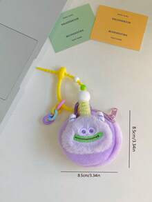Kawaii Cartoon Monster Schlüsselanhänger Geldbörse - tragbare Dopamin-Stil Tasche, süße Mini-Tasche