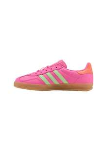 Gazelle Indoor Contrast Color Low-Top Flat Fashion Casual Sneakers - Fuchsia - View 5