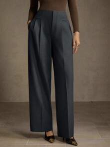 MOTF PREMIUM 优雅通勤结构直筒西装裤