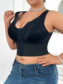 大码女式性感蕾丝边吊带背心