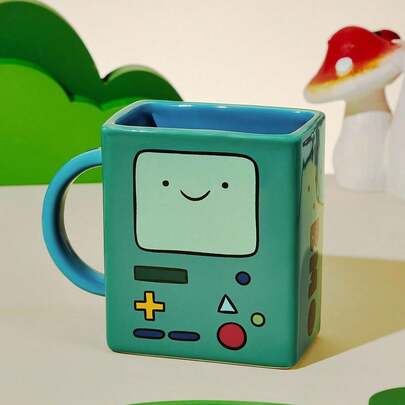 ADVENTURE TIME X SHEIN 380ml 可爱视频游戏控制器陶瓷杯，礼品